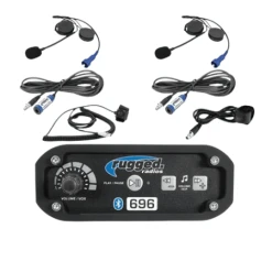Rugged Radios Rugged Radio RRP 2-Place Intercom System With Alpha Audio Helmet Kits