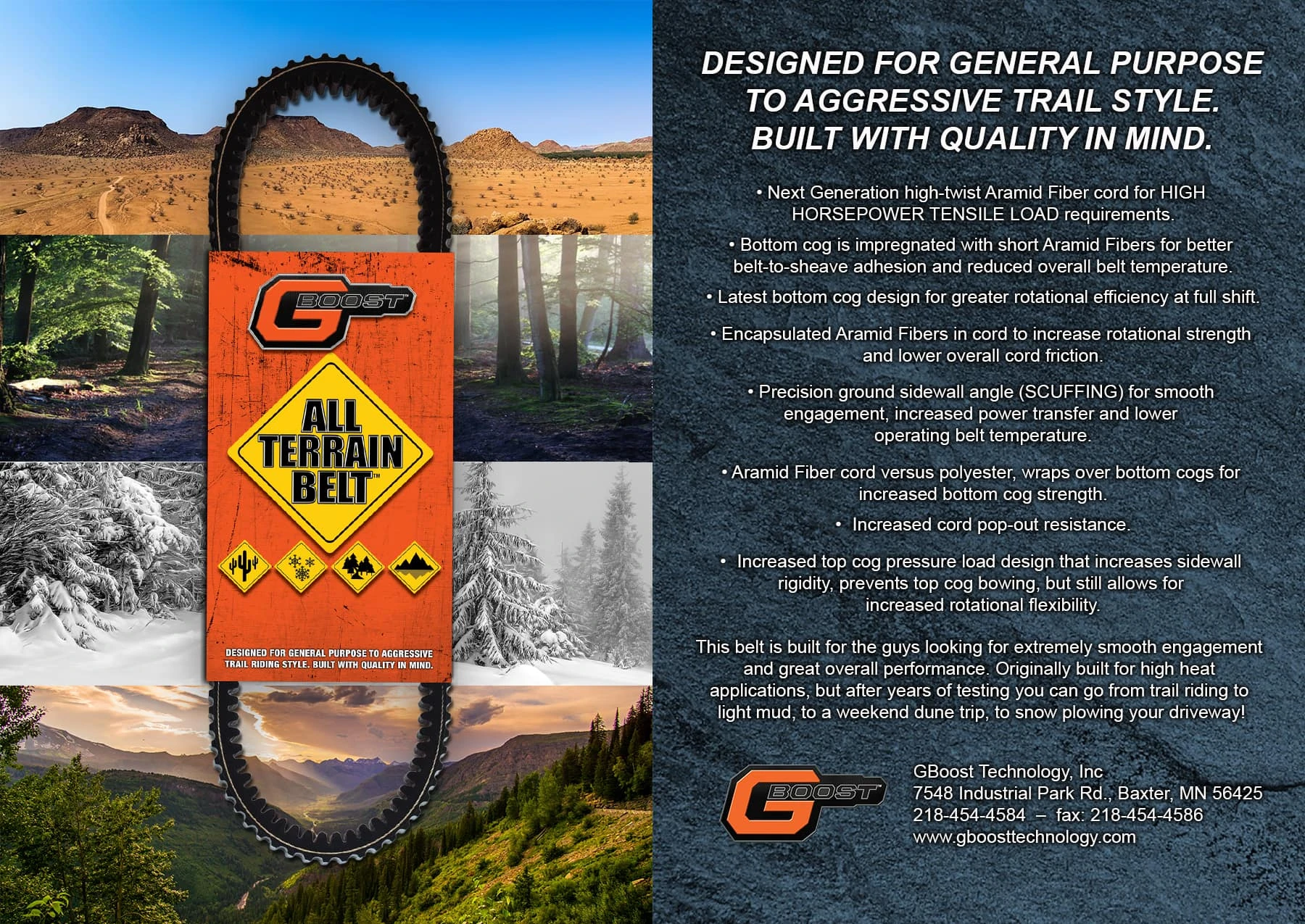 GBoost Technology GBoost All-Terrain Drive Belt - Arctic Cat Prowler 550/650/700 - Image 2