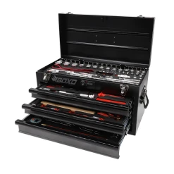 BoxoUSA 103-Piece Metric MotoBox Toolbox - Black Box