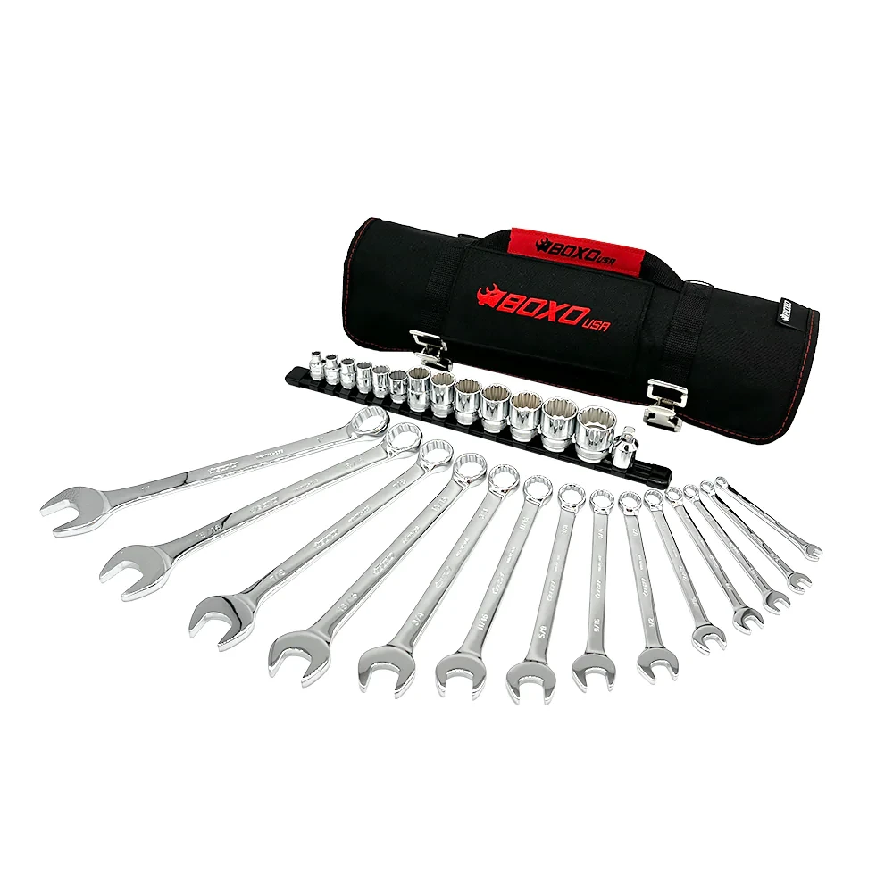 BoxoUSA 28-Piece SAE Tool Roll