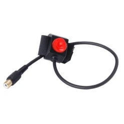 Rugged Radios Motorcycle Push To Talk (PTT) Velcro Mount With RCA Connector