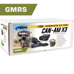 Rugged Radios Can-Am X3 GMR45 Complete Communication Kit W/ Dash Mount