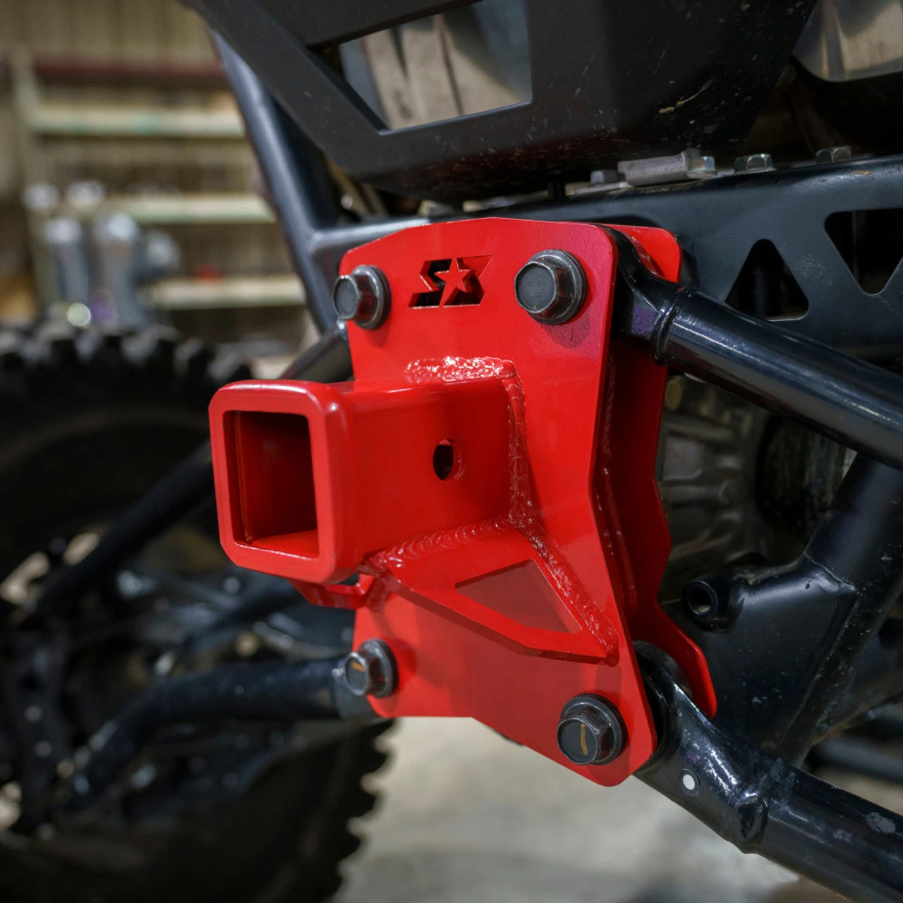 S3 Powersports S3 Power Sports Polaris RZR Pro R / Turbo R Double Shear Hitch Receiver Plate 4 S3 Powersports S3 Power Sports Polaris RZR Pro R / Turbo R Double Shear Hitch Receiver Plate - Image 2